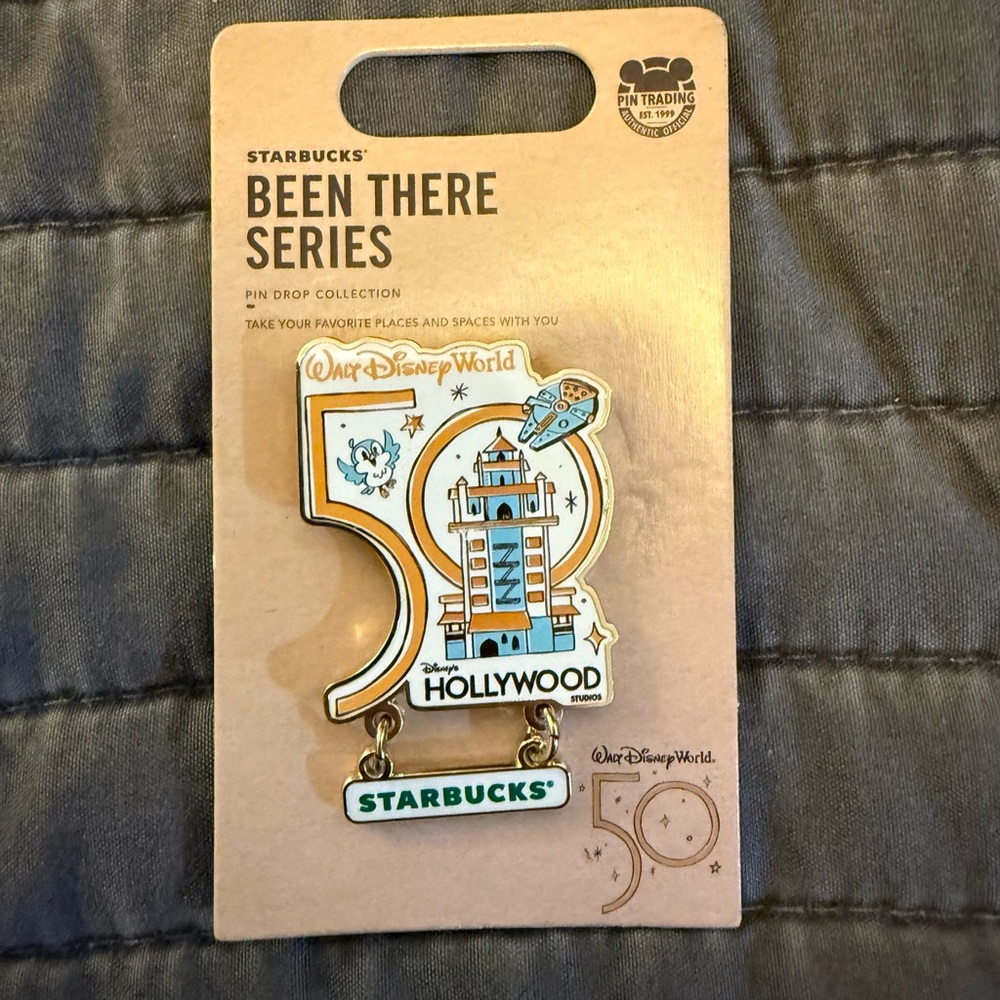 Starbucks Disney World 50th Anniversary Pin